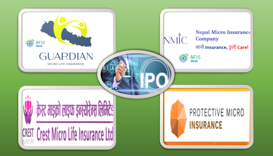 चार लघु बीमाले ९० करोडको आइपिओ निष्काशन गर्दै, धितोपत्र बोर्डमा दिए निवेदन